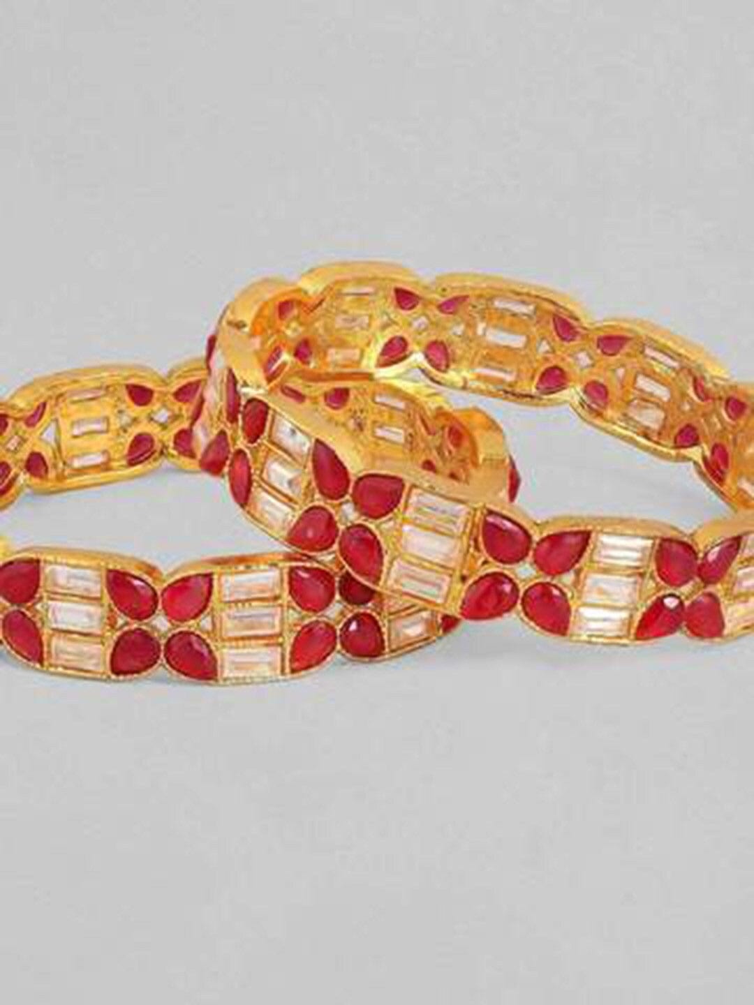 Vendor 1 Set Of 4 Oxidised Silver-Plated Handcrafted Bangles