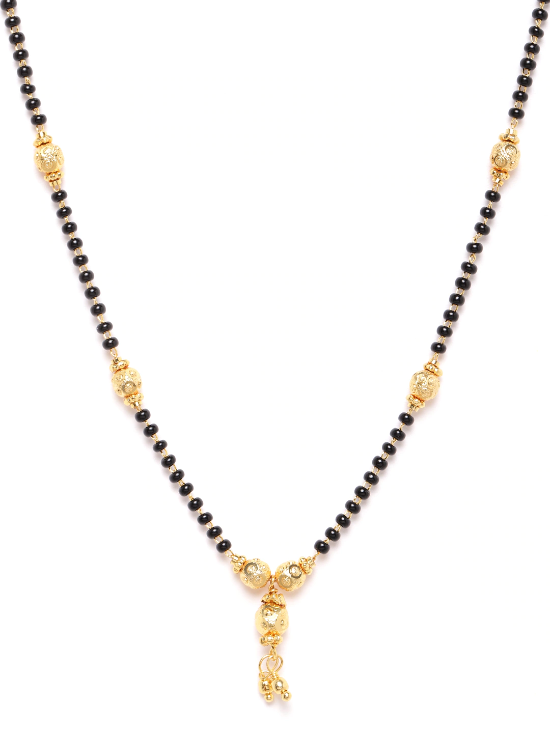 YouBella Jewellery Gold Plated Combo of 2 Mangalsutra Necklace Set for Women 