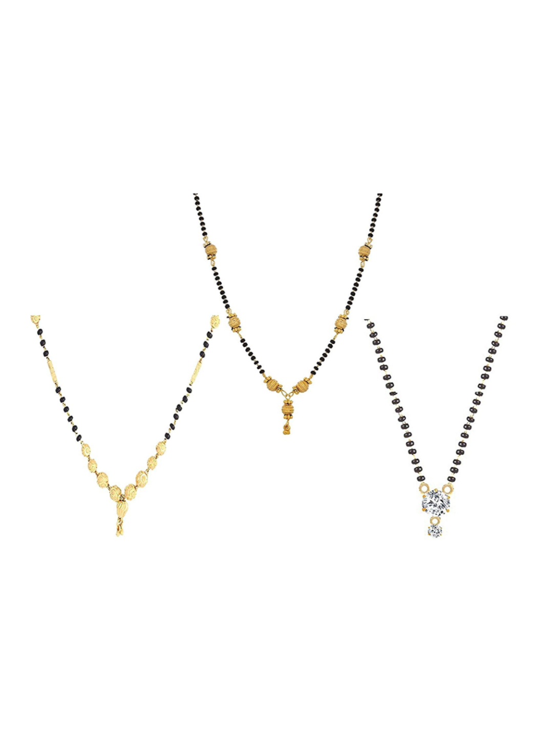 YouBella Gold Plated Mangalsutra for Women (Golden)(MSC_447)