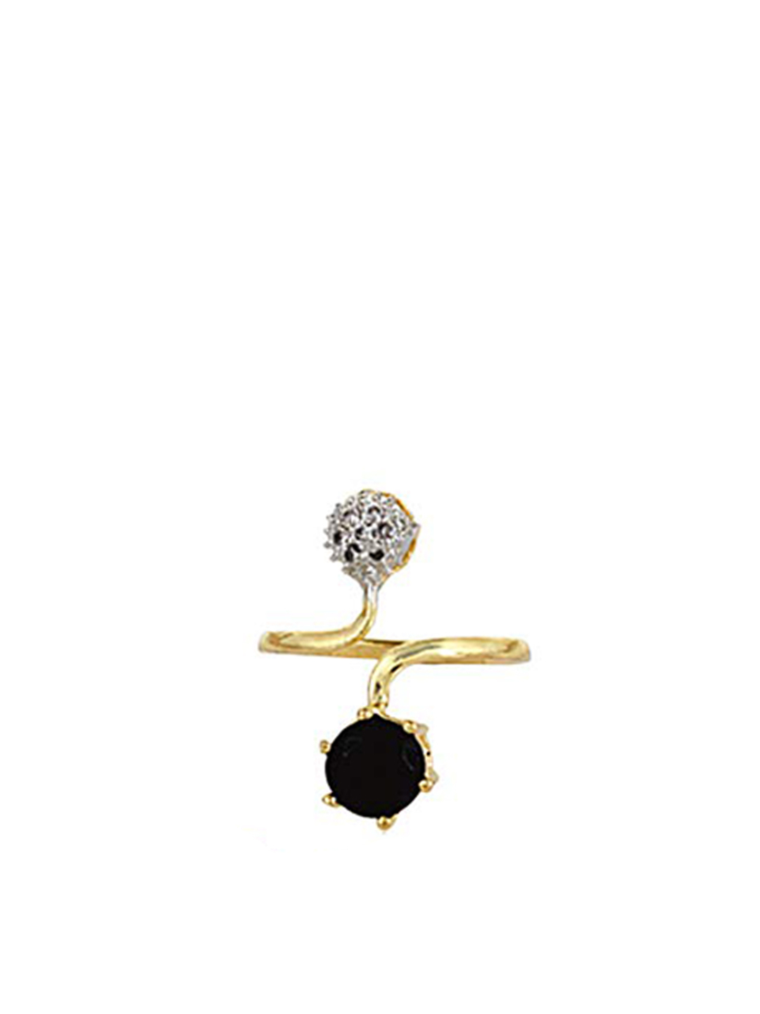YouBella Stylish Fancy Party Wear Jewellery Gold Plated Jewellery Set for Women (Black) (Mix_Combo_104)