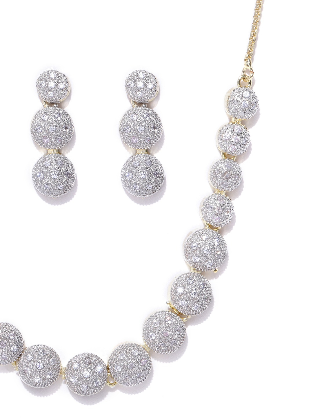 YouBella Gold-Plated AD-Studded Jewellery Set