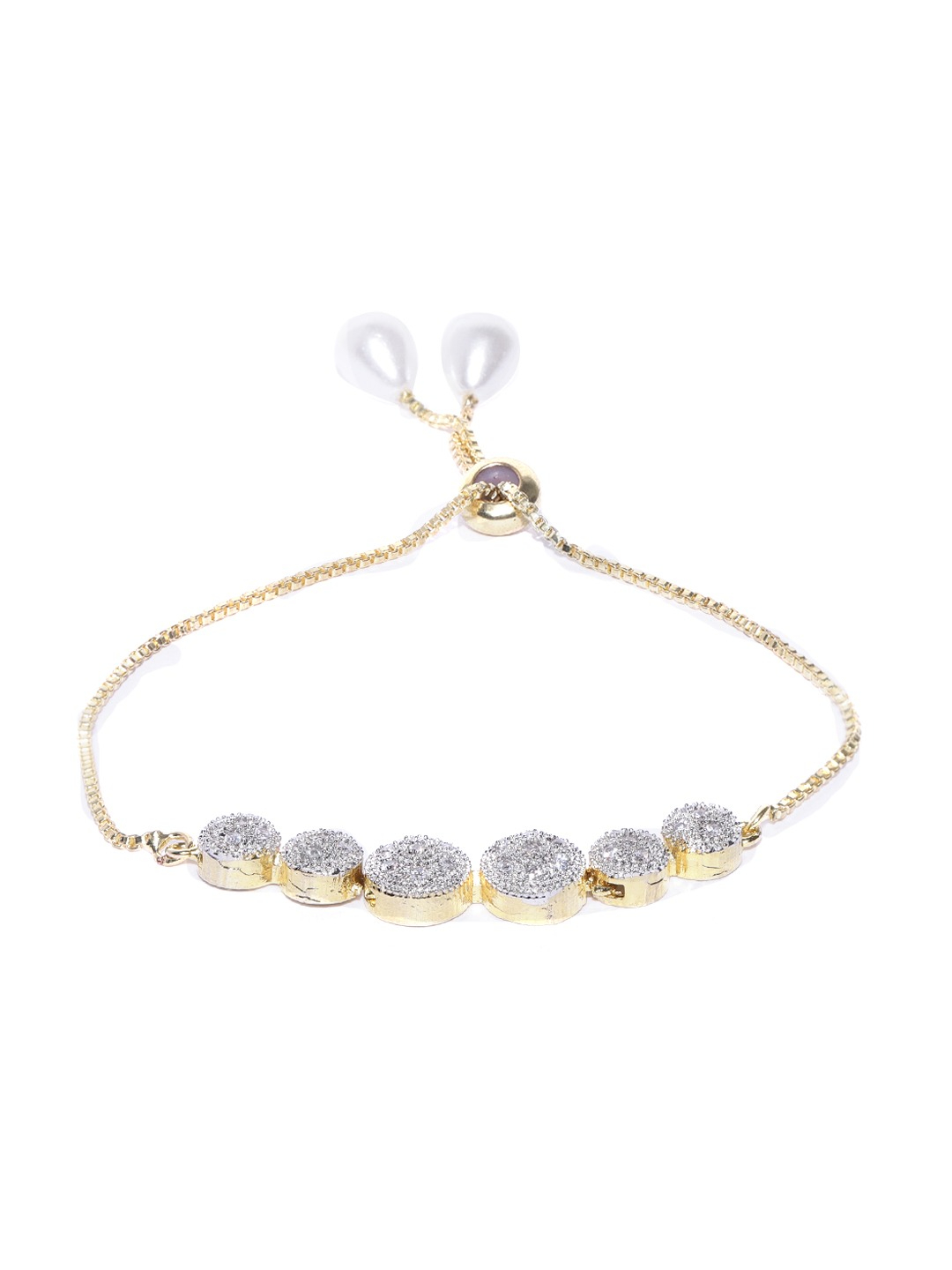 YouBella Gold-Plated AD-Studded Jewellery Set