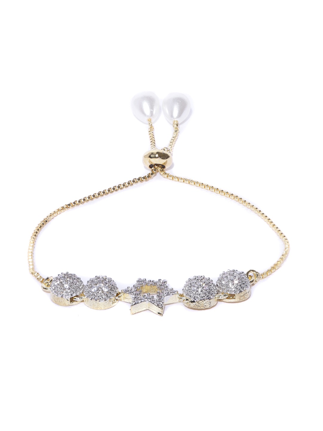 YouBella Stylish Latest Design Jewellery Combo Of Pendant Necklace Earrings Rings And Bracelet Gold Plated Jewellery Set for Women (Golden) (Mix_Combo_108)