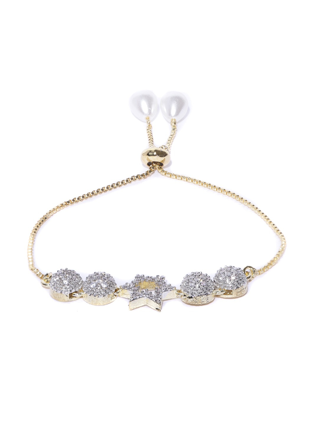 YouBella Gold-Plated AD-Studded Jewellery Set