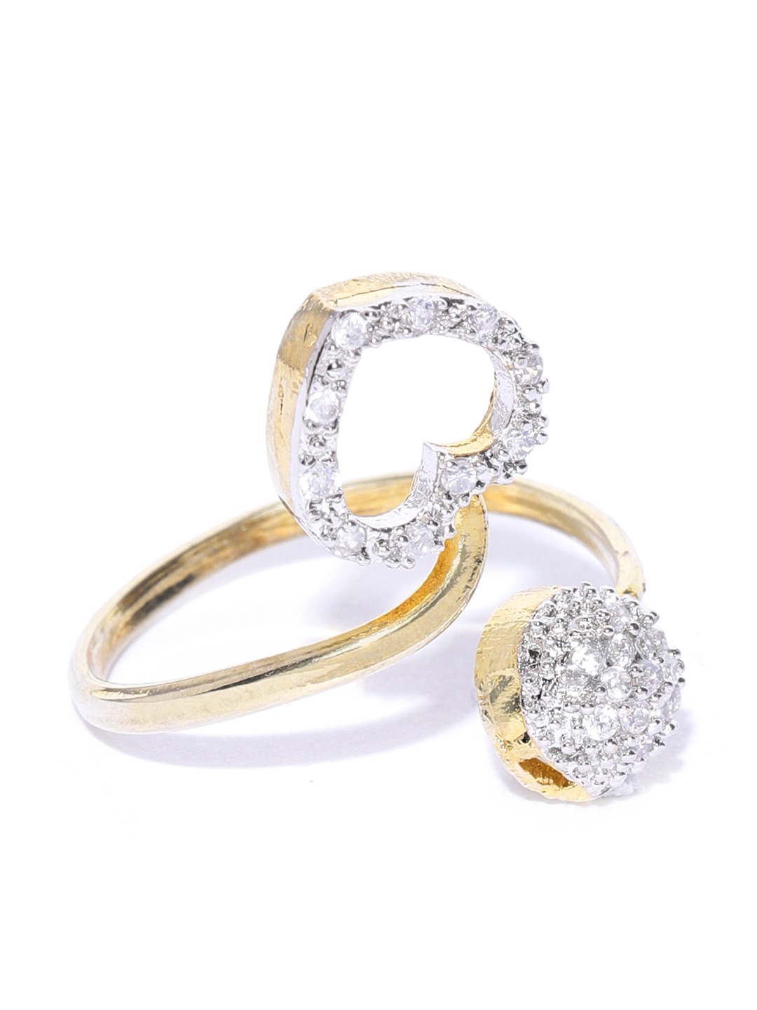 YouBella Stylish Jewellery Combo Gold Plated Jewellery Set for Women (Golden) (Mix_Combo_110)