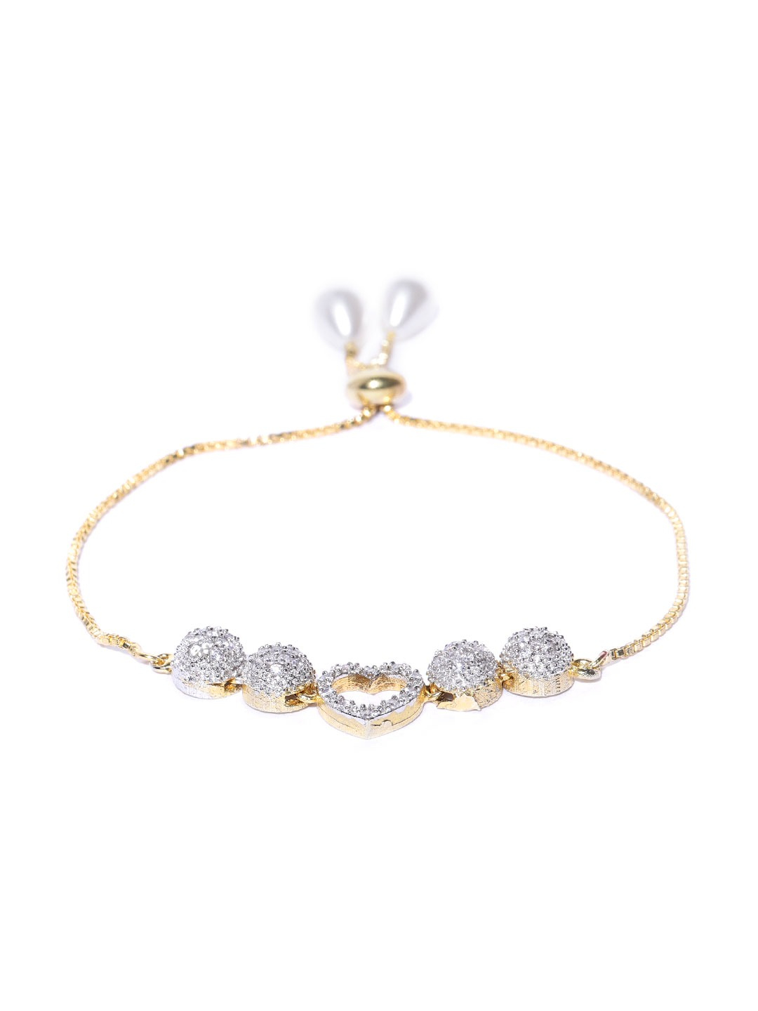 YouBella Gold-Plated AD-Studded Jewellery Set