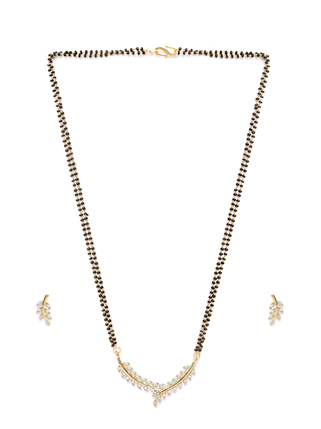 Youbella Gold-Plated Combo Of Mangalsutra & Bangle Set For Women