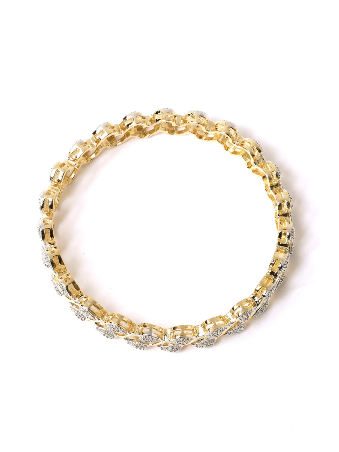 Youbella Gold-Plated Combo Of Mangalsutra & Bangle Set For Women
