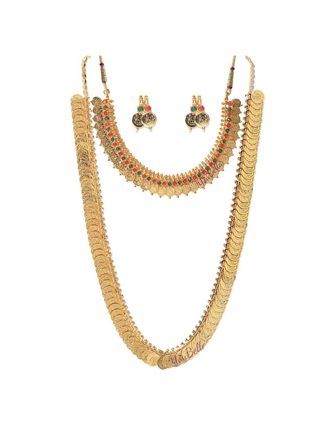 YouBella Stylish Traditional Jewellery Combo Gold Plated Bangle Set for Women (Golden)(Mix_Combo_95)