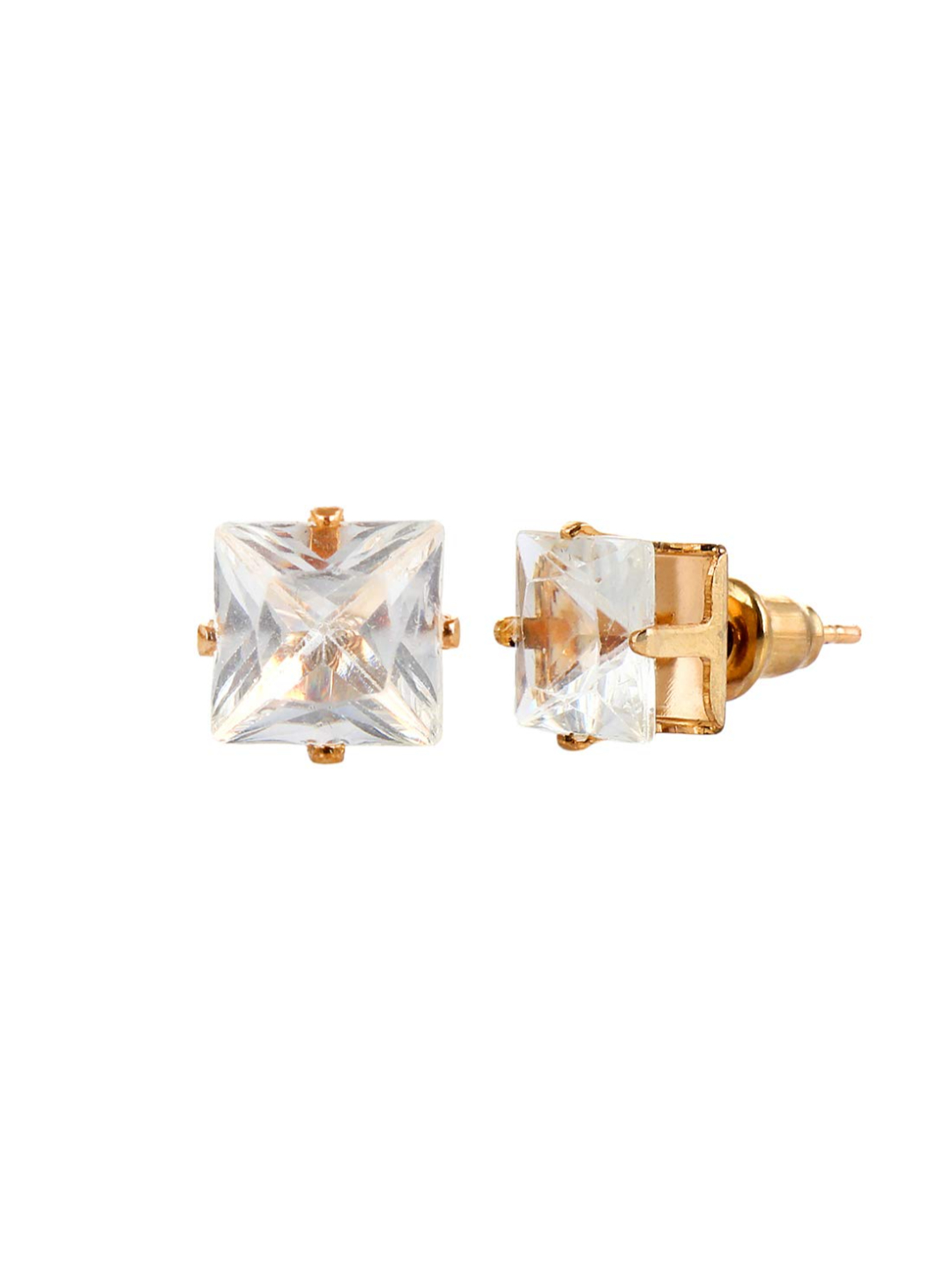 YouBella Valentine Collection Round and Square Stud Earrings Combo for Girls/Women