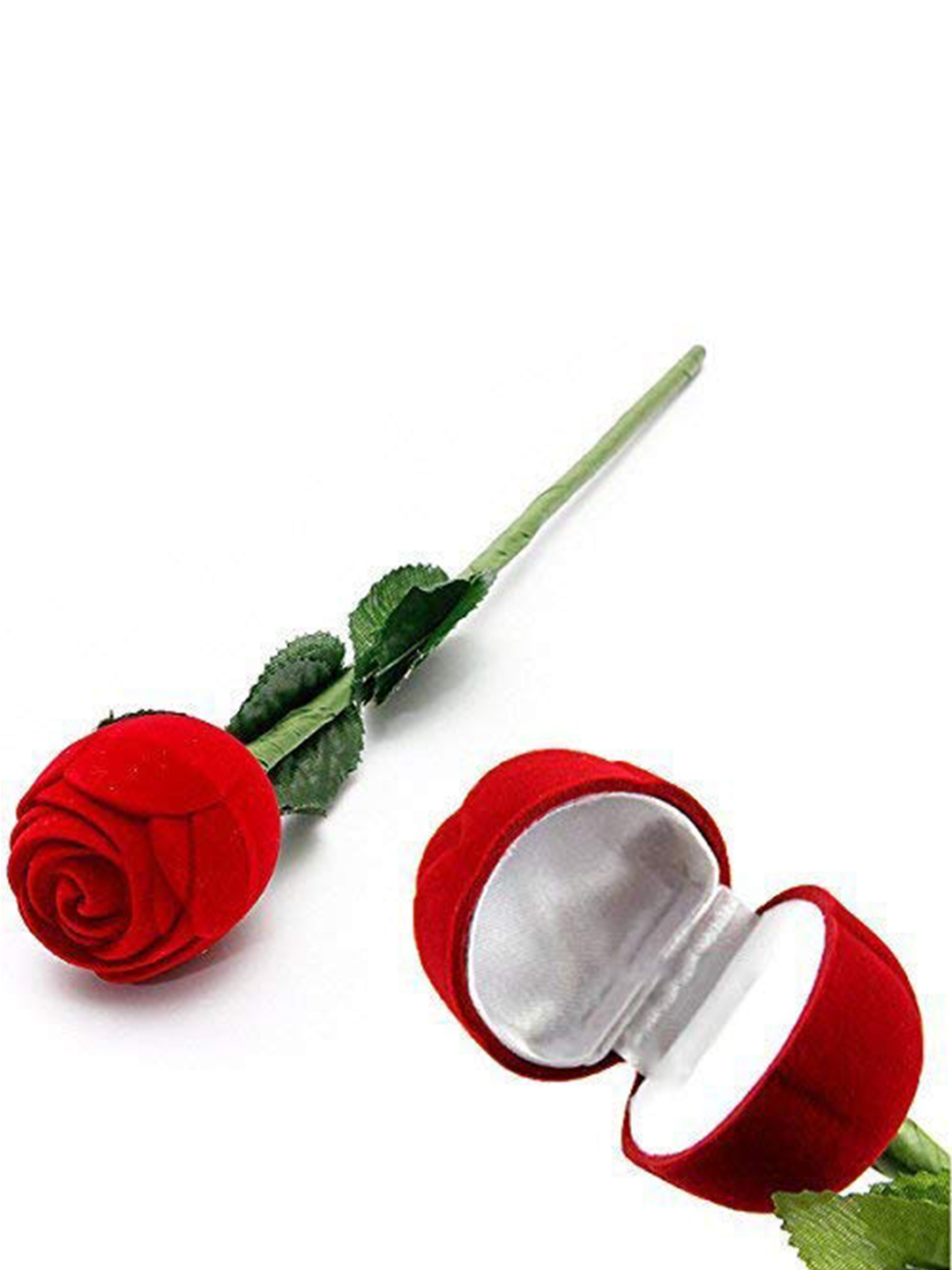 YouBella Fashion Jewellery Rose Flower Ring Box (Single Without Ring)