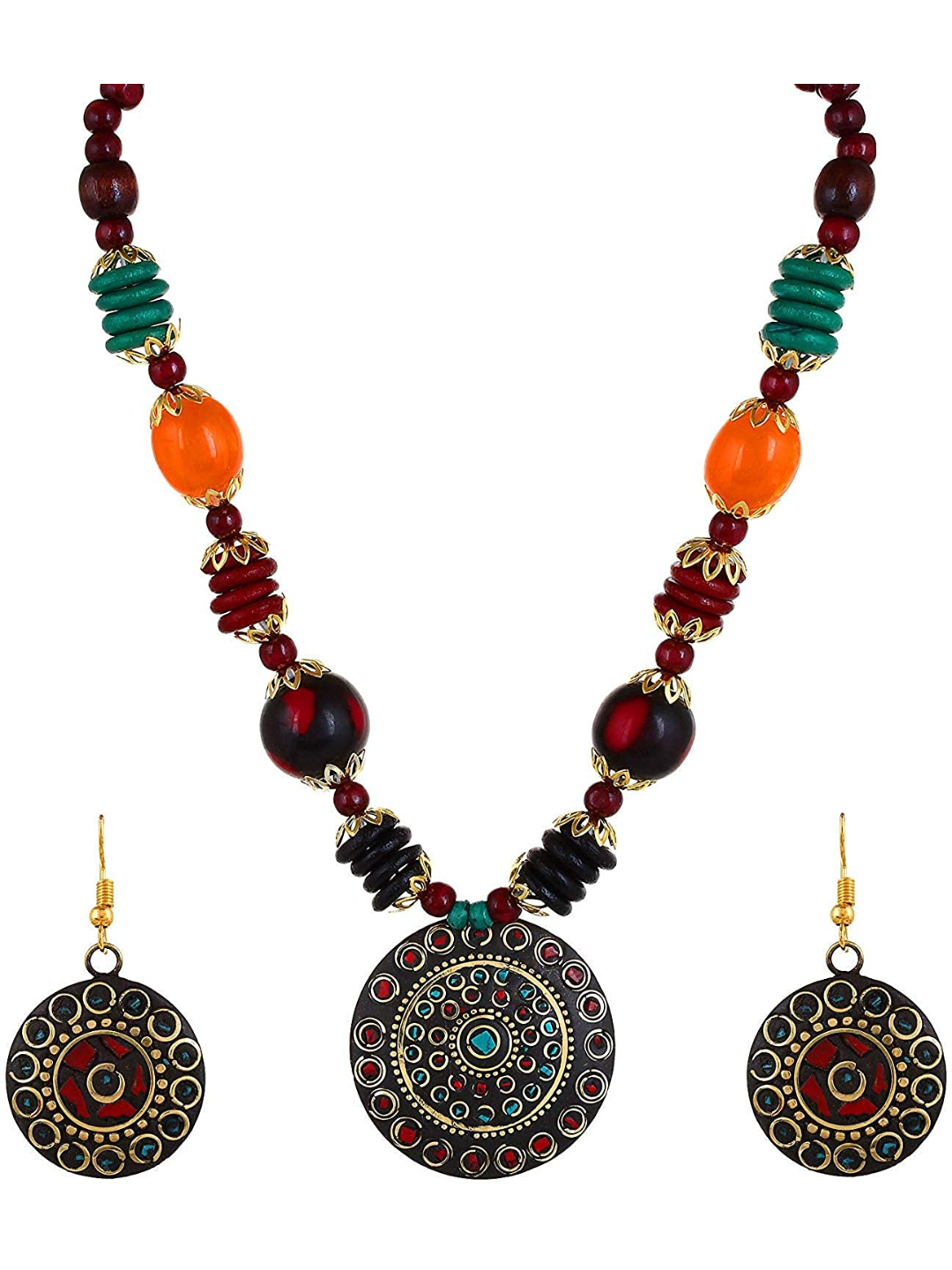 Valentine YouBella Jewellery Combo of Gold Plated Rose Flower and Jewellery Necklace Set for Girls/Women