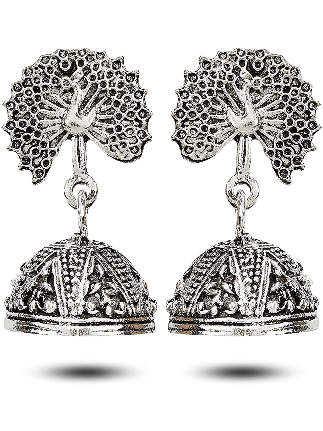 Valentine Gifts for Her : YouBella Jewellery Combo of Gold plated Rose Flower and Jhumka Earrings for Girls/Women