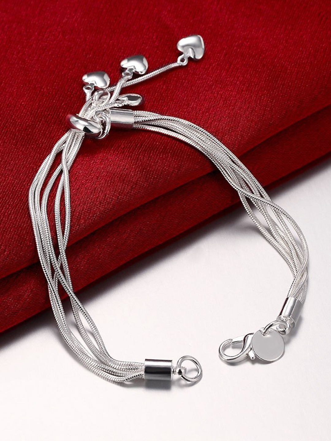 Valentine YouBella Jewellery Combo of Gold Plated Rose Flower and Charm Bangle Bracelet for Girls/Women