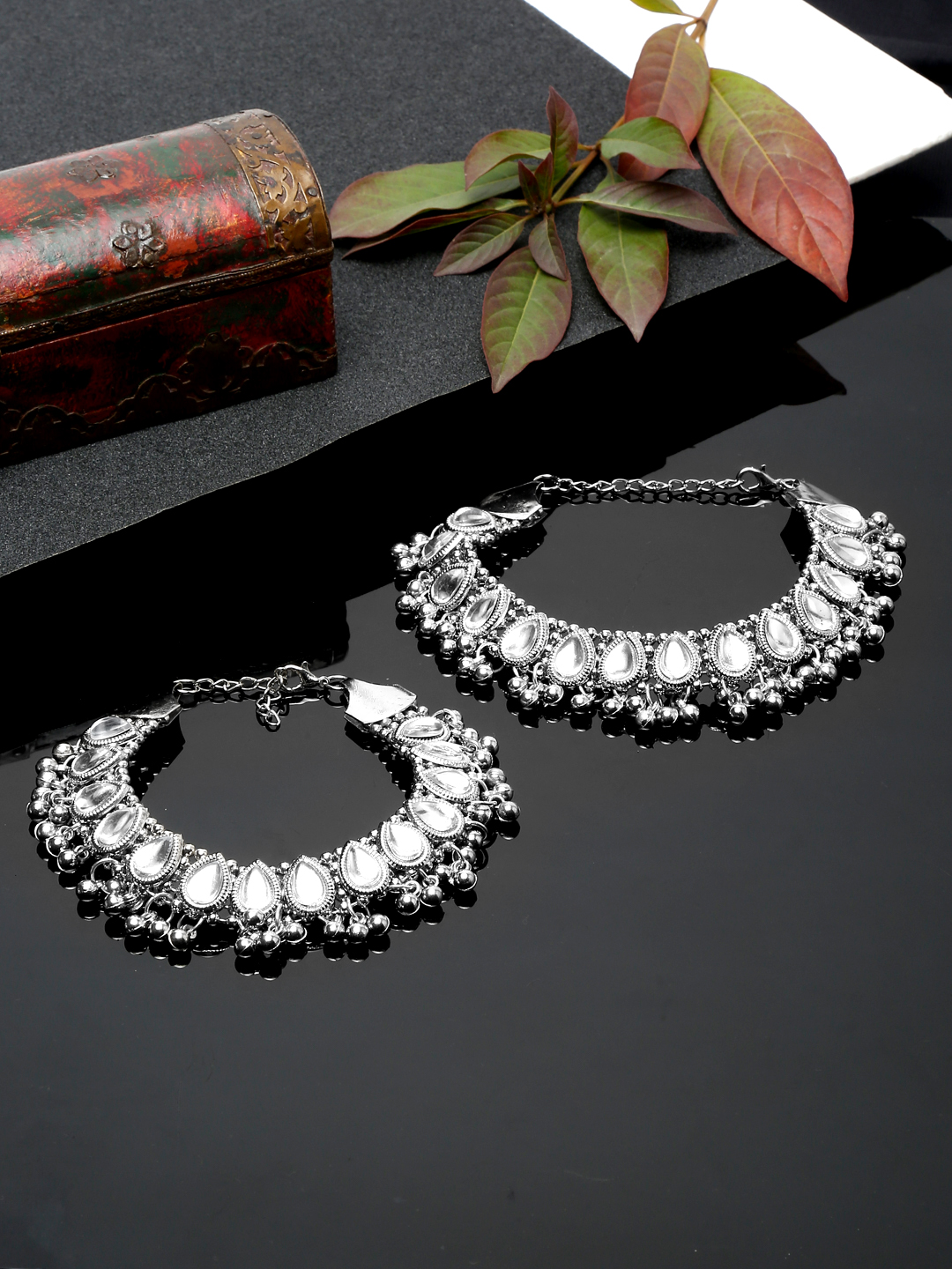 YouBella Jewellery Celebrity Inspired Adjustable Anklet/Payal for Women/Girls