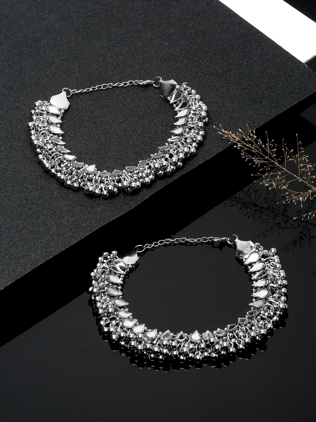YouBella Jewellery Celebrity Inspired Adjustable Anklet/Payal for Women/Girls