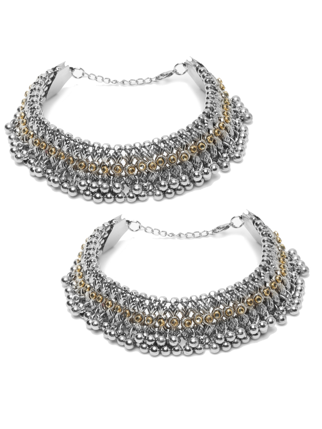 YouBella Jewellery Celebrity Inspired Adjustable Anklet/Payal for Women/Girls
