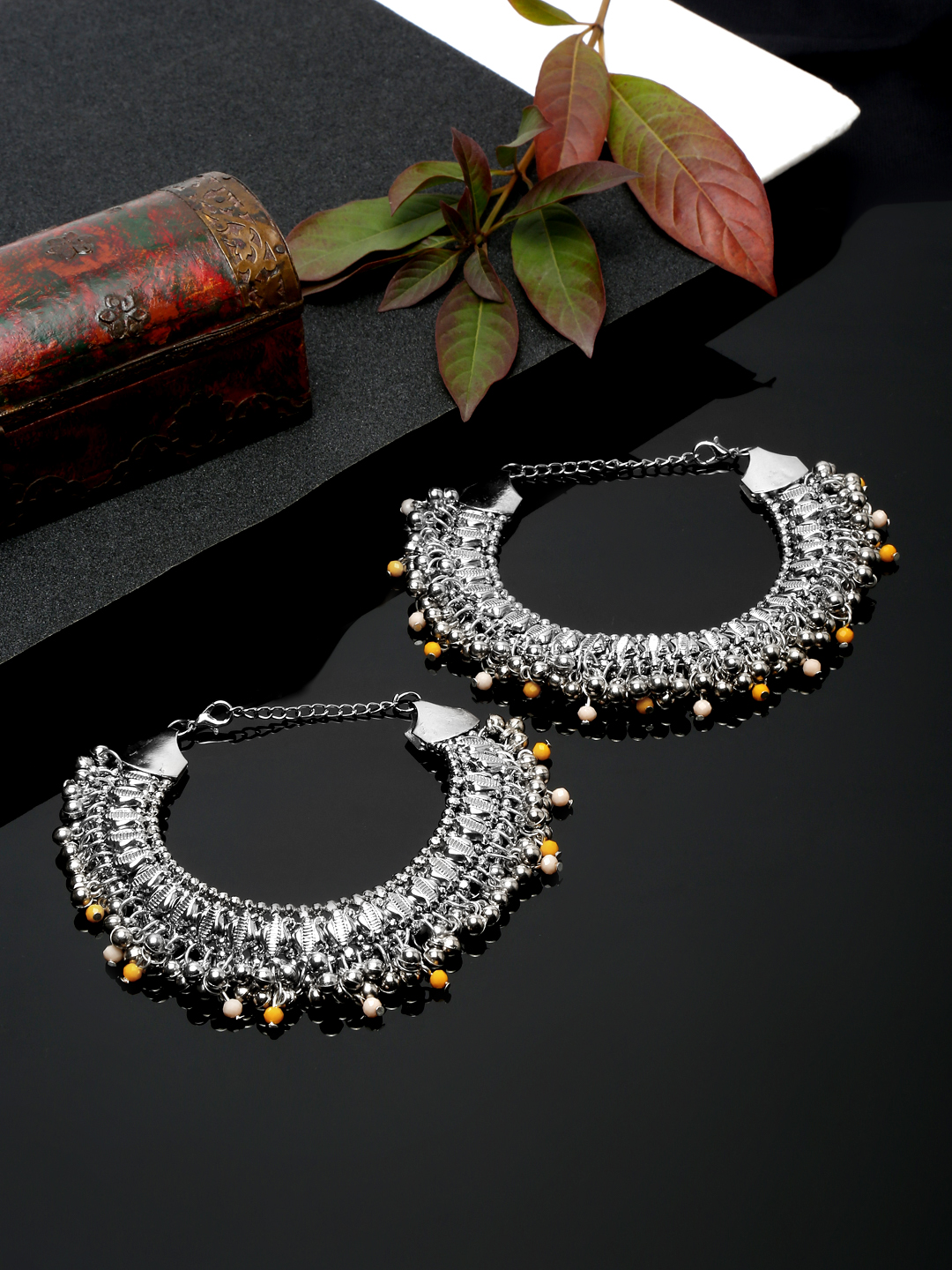 YouBella Jewellery Celebrity Inspired Adjustable Anklet/Payal for Women/Girls