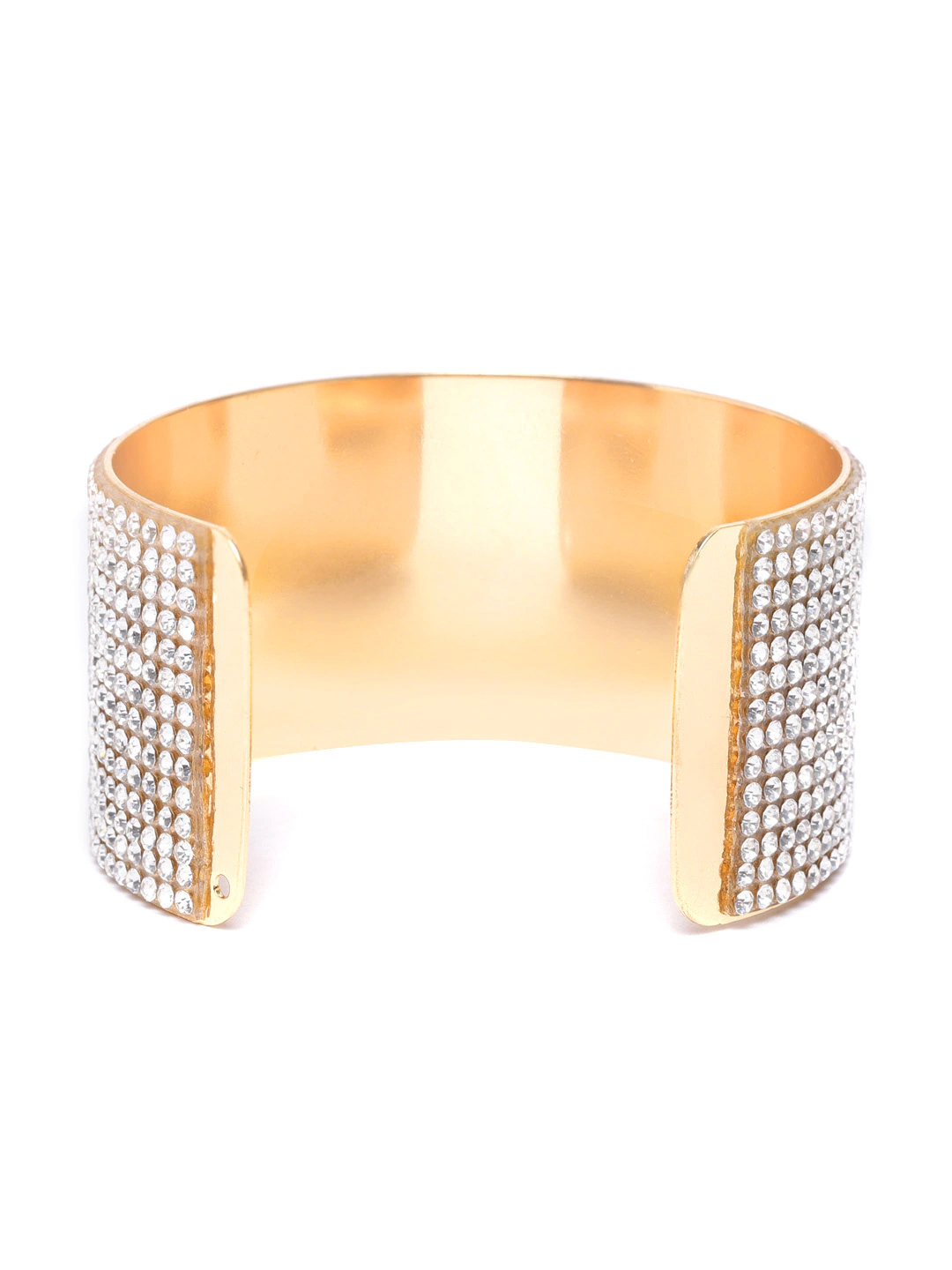 YouBella Stylish Party Wear Jewellery Gold Plated Bangle for Women (Golden)(YBBN_91013)