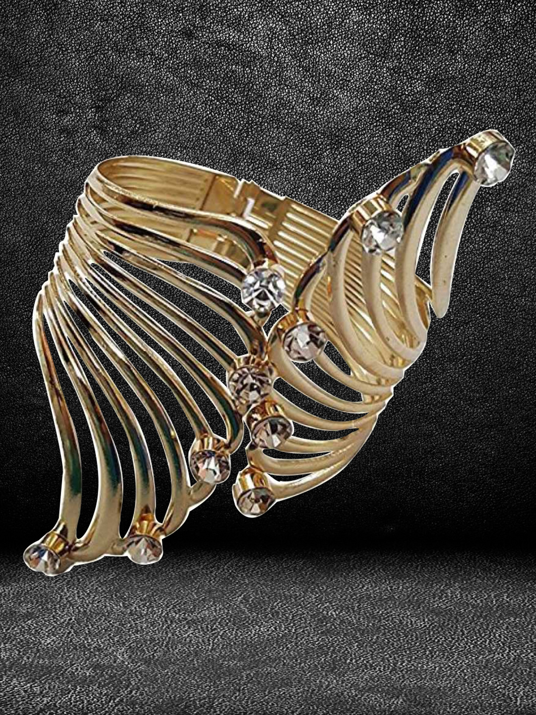 YouBella Stylish Party Wear Jewellery Gold Plated Kadaa for Women (Multi)(YBBN_91170)