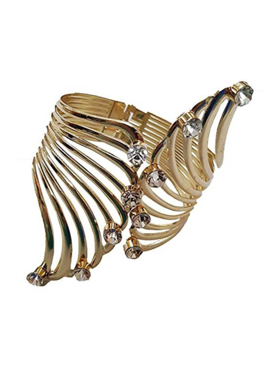 YouBella Stylish Party Wear Jewellery Gold Plated Kadaa for Women (Multi)(YBBN_91170)