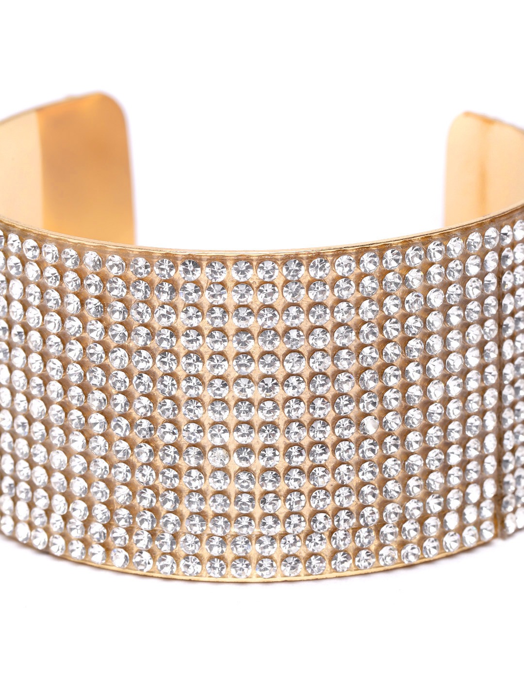 YouBella Combo of Silver Crystal Bracelet Bangles Set Jewellery for Women