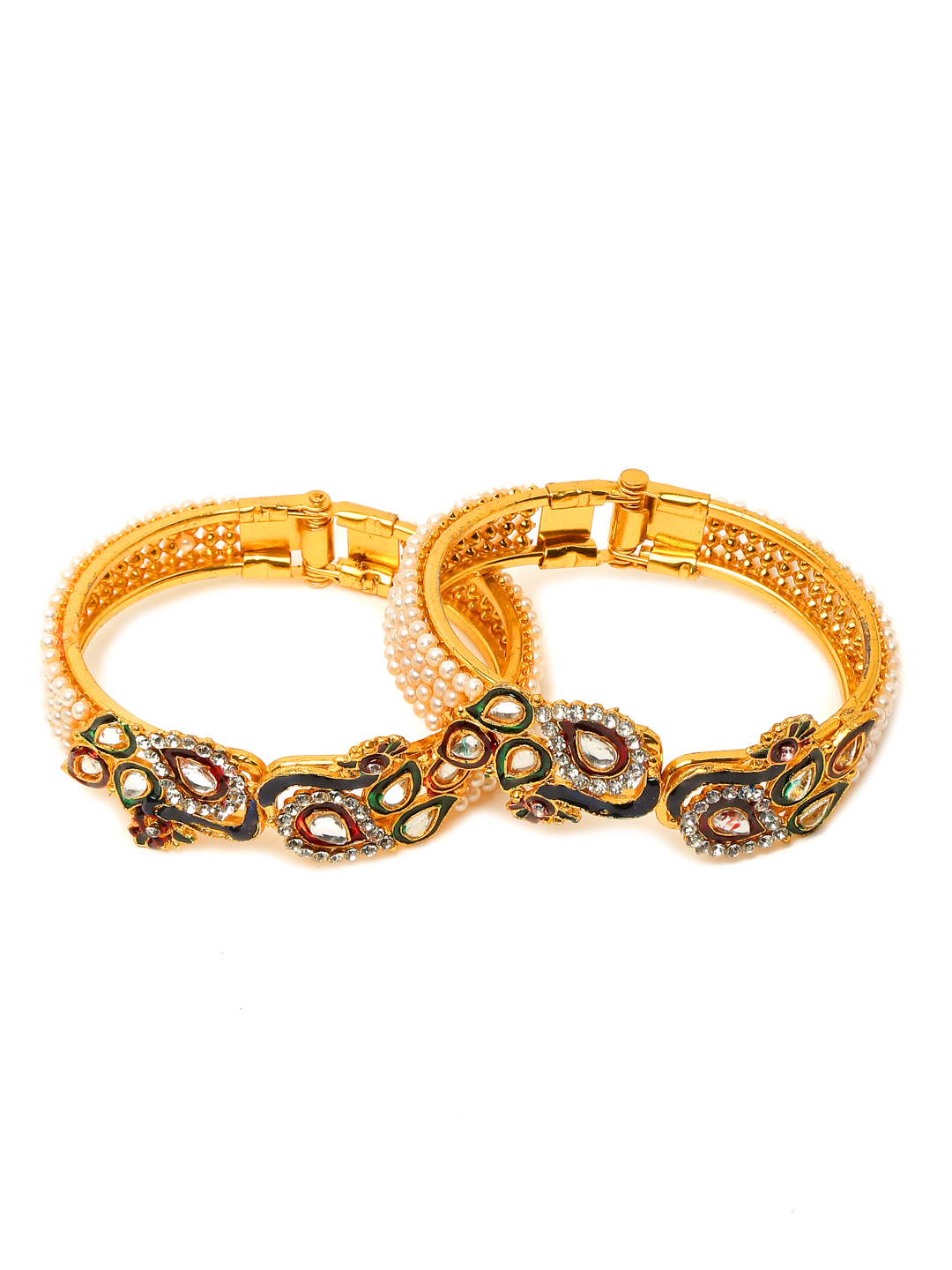 YouBella Jewellery Traditional Gold Plated Bracelet Bangle Set for Girls and Women