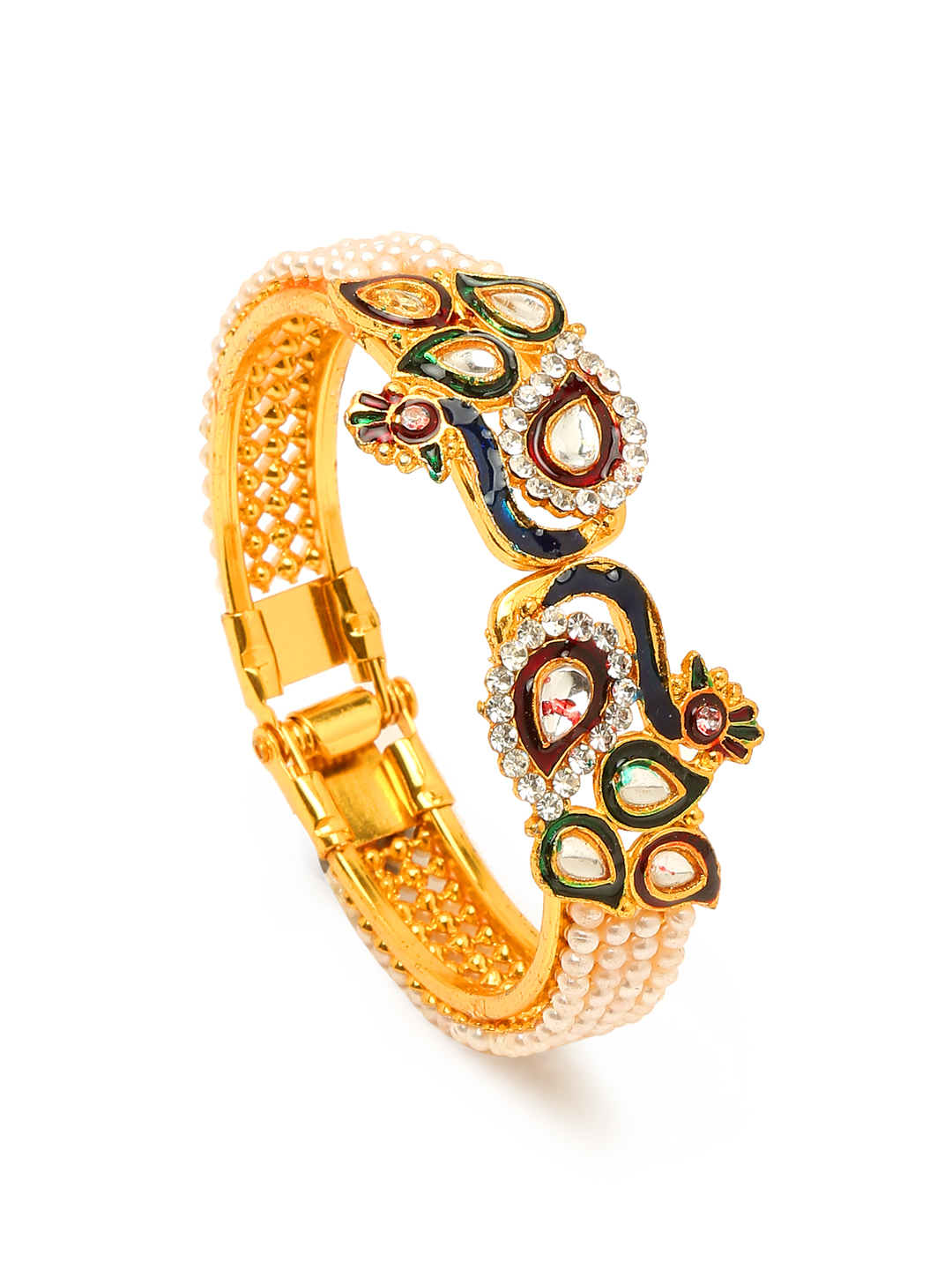 YouBella Jewellery Traditional Gold Plated Bracelet Bangle Set for Girls and Women