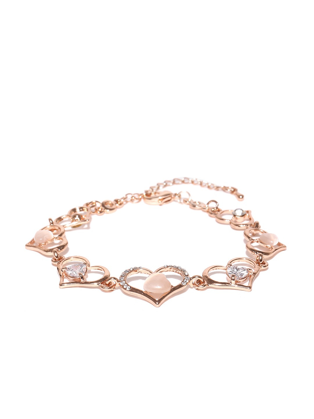 YouBella Women Set of 2 Stone-Studded Charm Bracelets