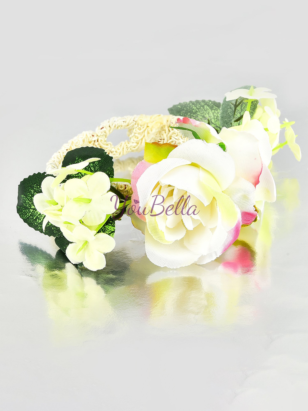 YouBella Gold Plated Floral Bracelet Bangle for Women (Multicolour)
