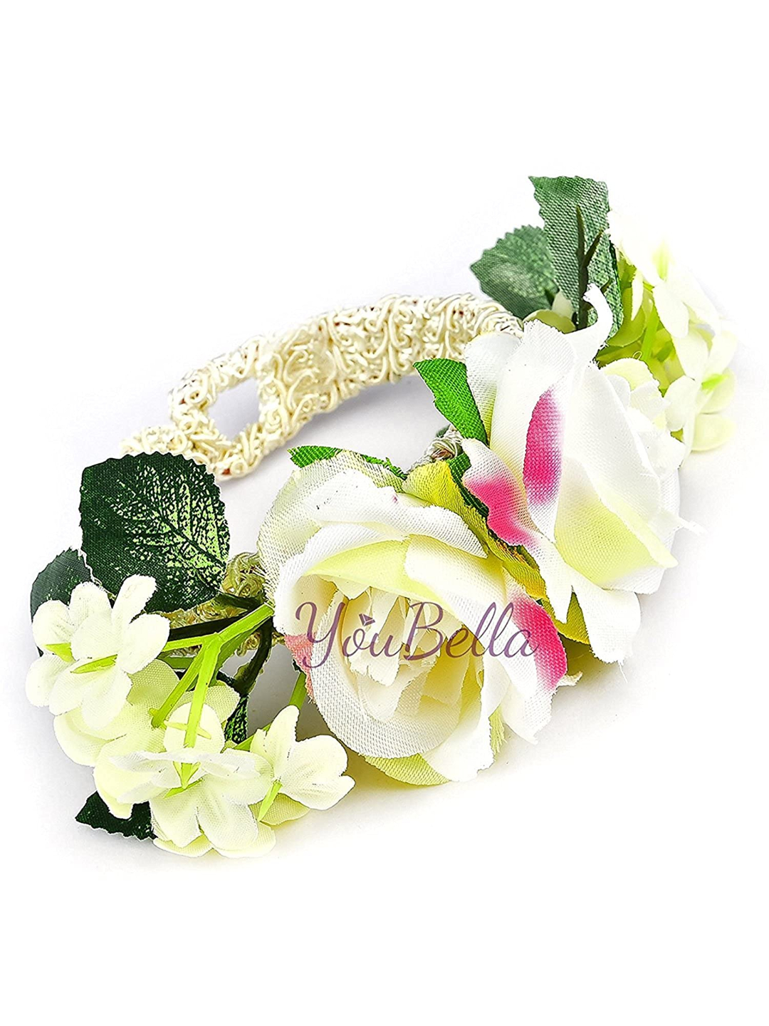YouBella Gold Plated Floral Bracelet Bangle for Women (Multicolour)