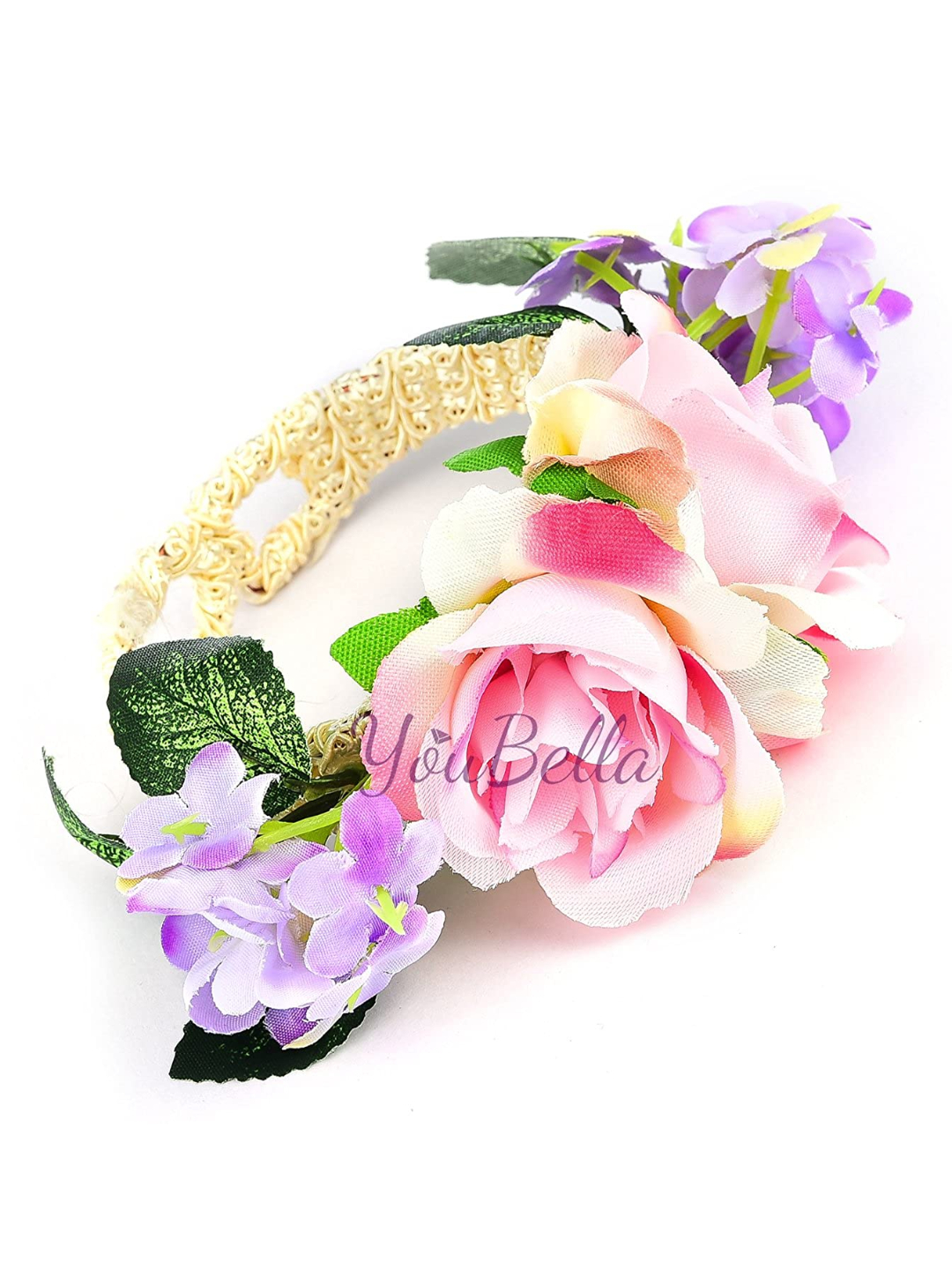 YouBella Gold-Plated Floral Bracelet Bangle for Women (Multicolour)