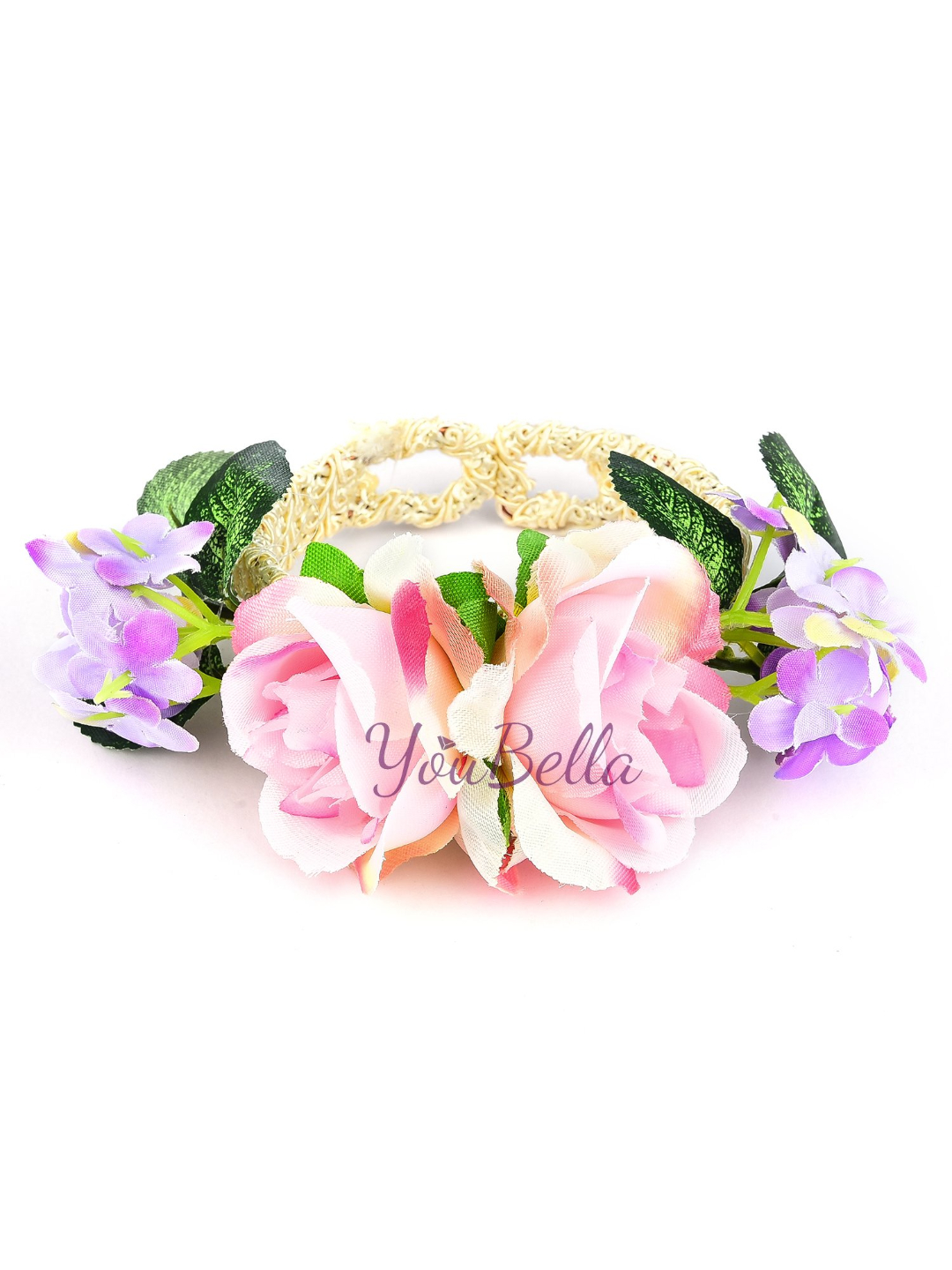 YouBella Gold-Plated Floral Bracelet Bangle for Women (Multicolour)