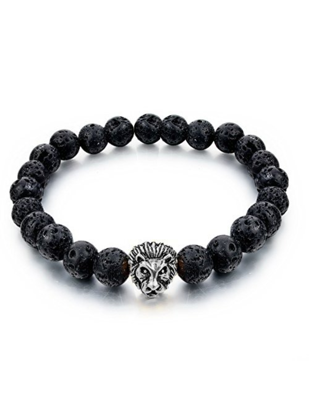 YouBella Silver Gold-Plated Black Beads Bracelet for Women