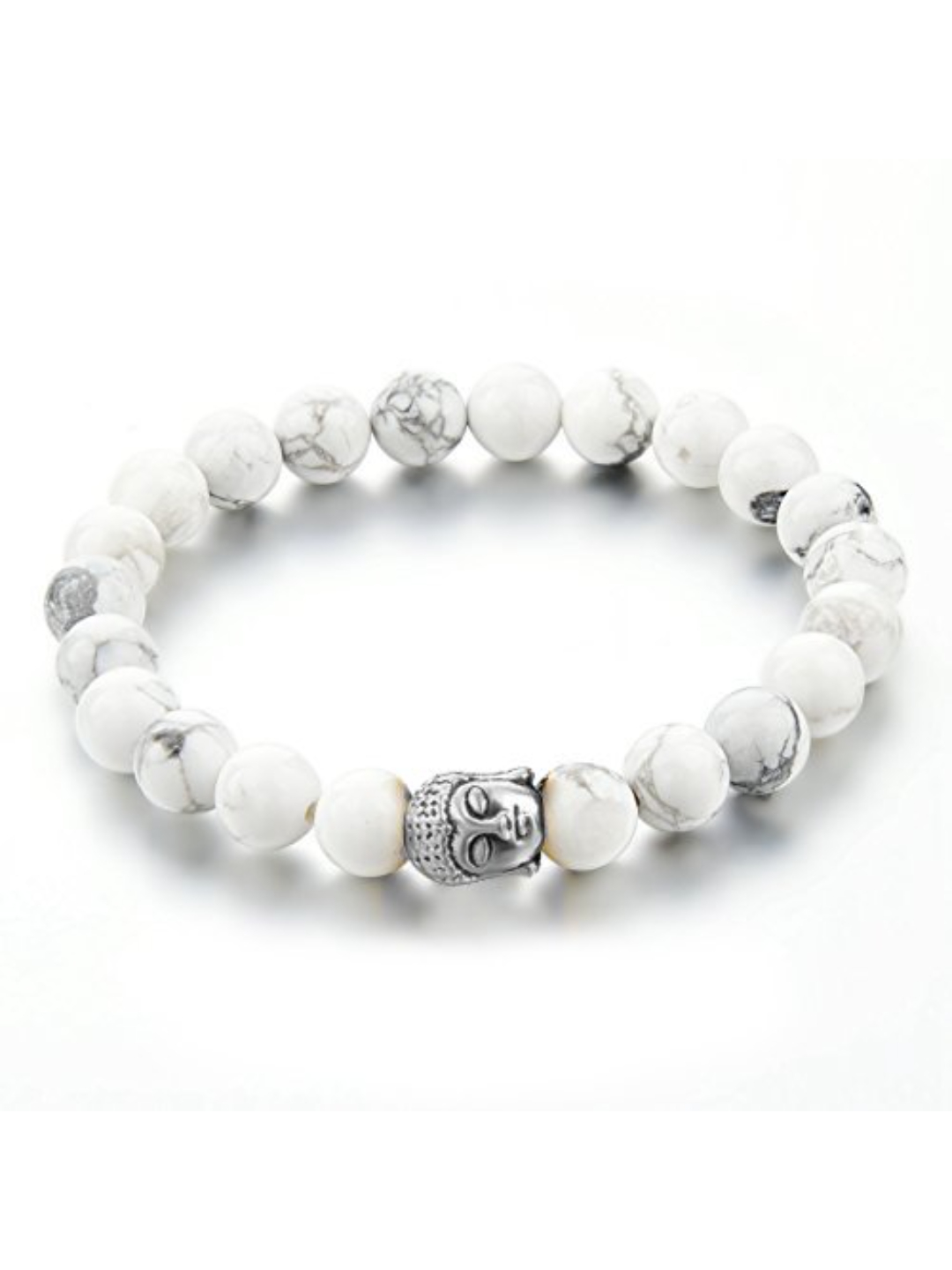 YouBella Women's Fashion Jewellery Natural Healing Stones Divine Bangle (Black and White, YBBN_91528)