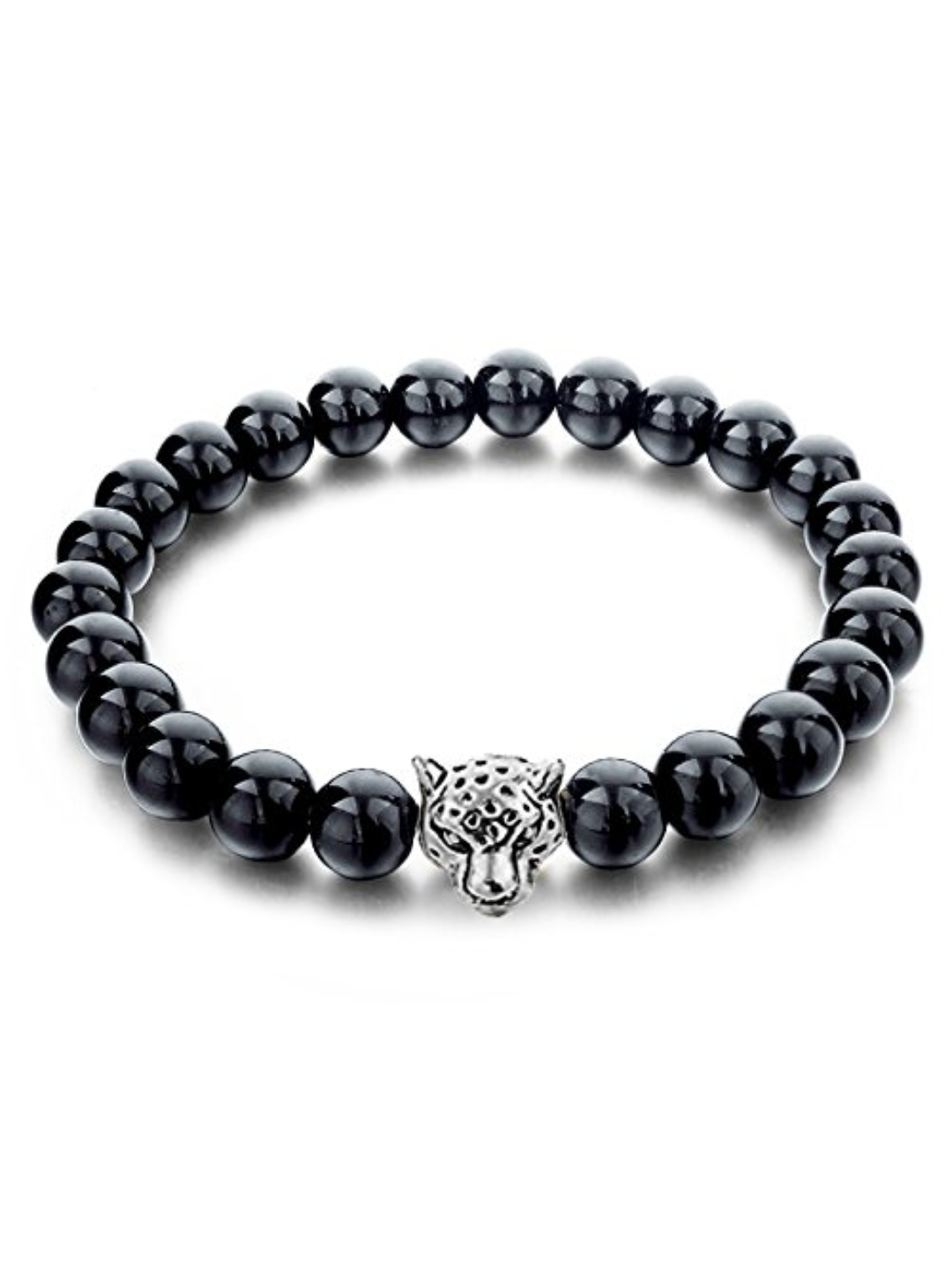 YouBella Fashion Jewellery Natural Healing Stones Divine Black and White Beads Daily Fancy Stylish Couple Bracelet for Men/Women/Boys/Girls
