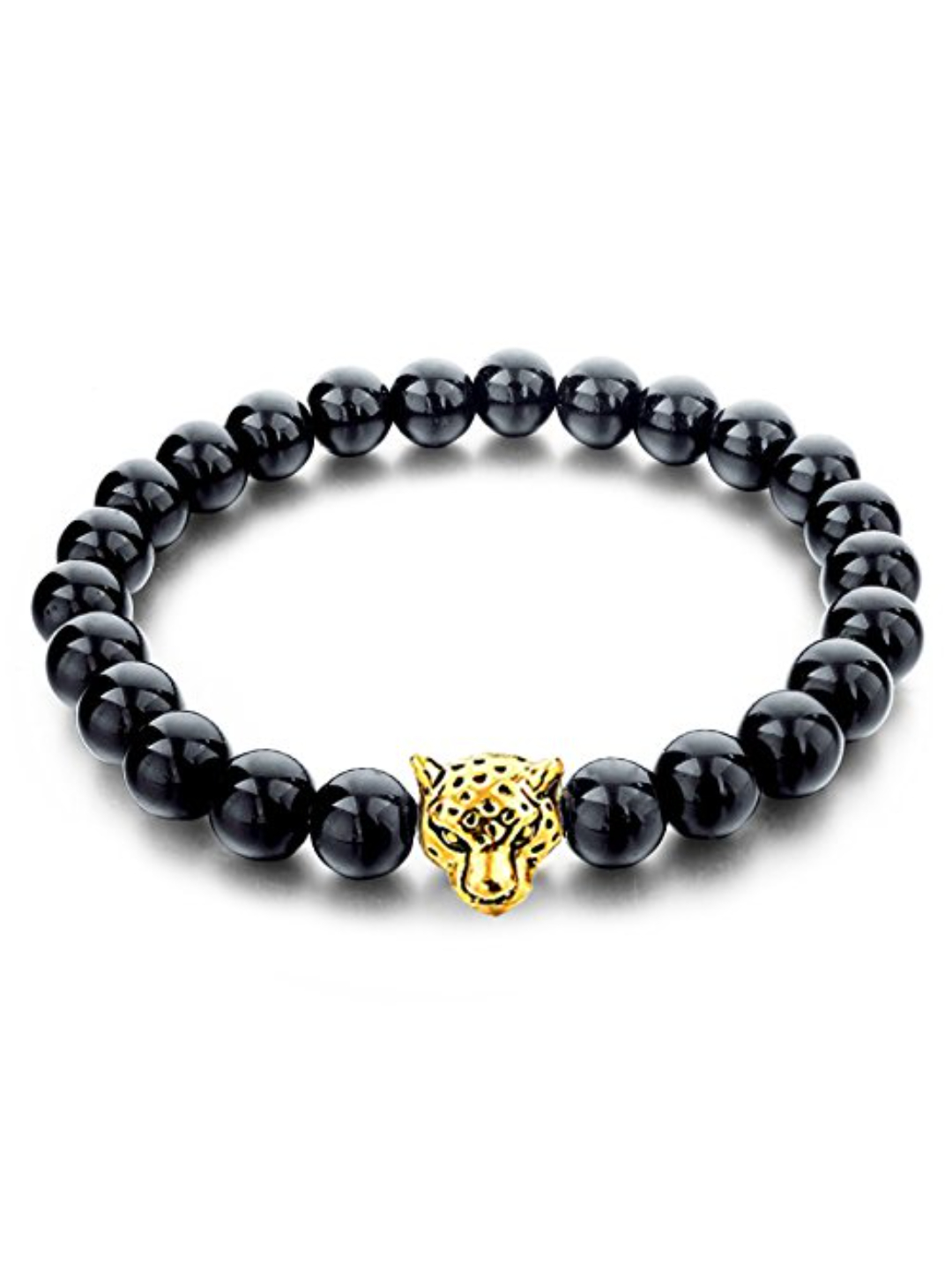 YouBella Fashion Jewellery Natural Healing Stones Divine Black and White Beads Daily Fancy Stylish Couple Bracelet for Men/Women/Boys/Girls