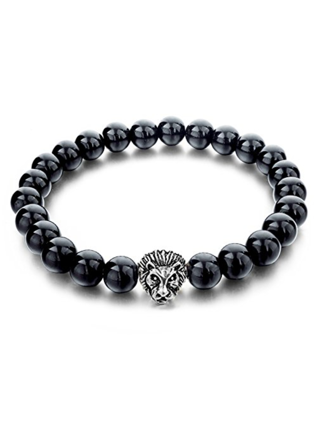 YouBella Fashion Jewellery Natural Healing Stones Divine Black and White Beads Daily Fancy Stylish Couple Bracelet for Men/Women/Boys/Girls