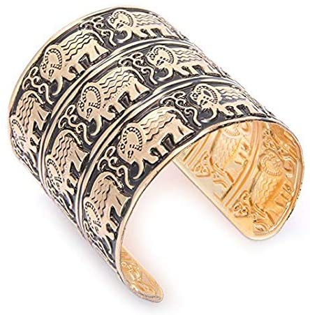 YouBella Stylish Party Wear Jewellery Gold Plated Cuff for Women (Golden)(YBBN_91539)