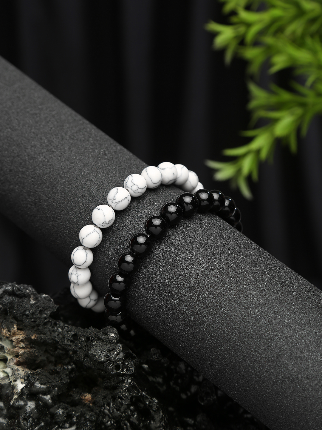 YouBella Multicolour Natural Stones Stylish Couple Love Bracelet for Girls/Women/Boys/Men