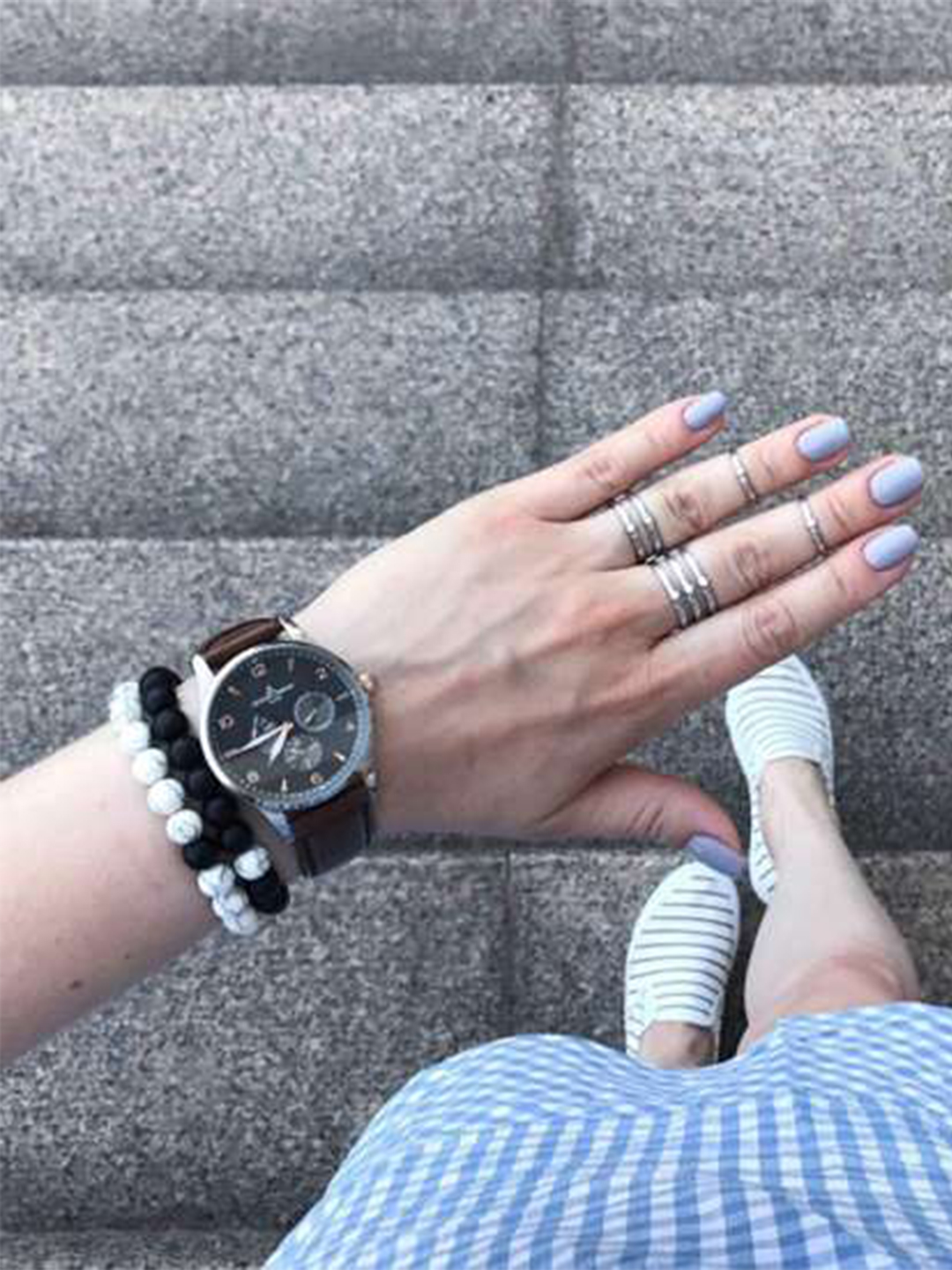 YouBella Multicolour Natural Stones Stylish Couple Love Bracelet for Girls/Women/Boys/Men