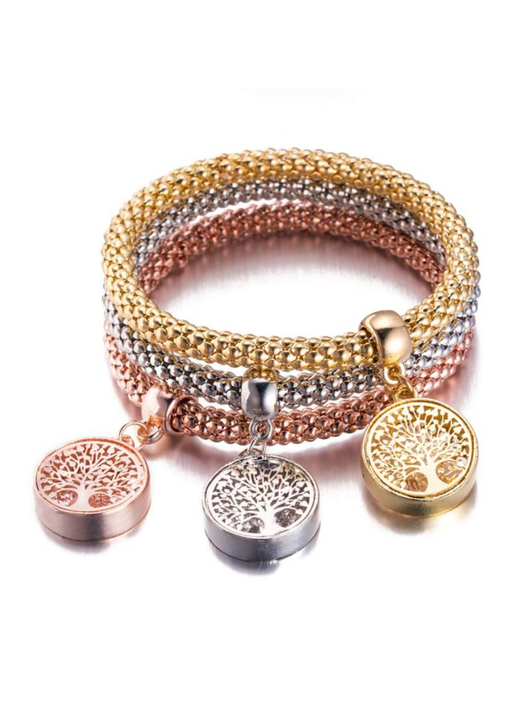 YouBella Jewellery Silver and Rose Gold Crystal Bracelet Bangle Jewellery for Girls and Women (Style - 2)