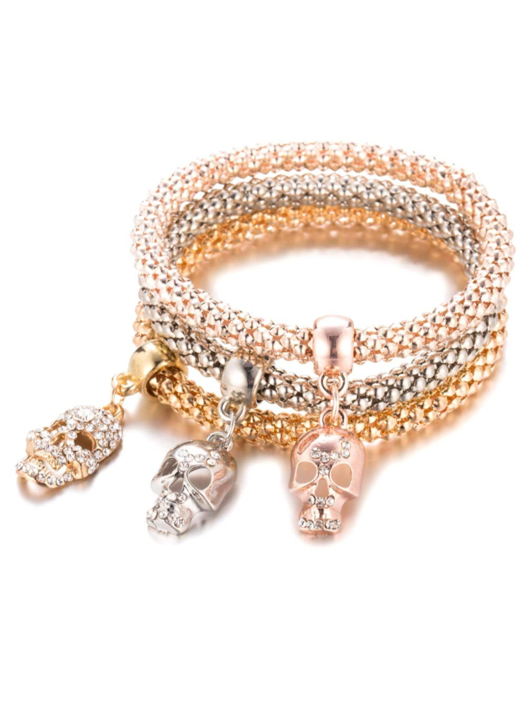 YouBella Jewellery Silver and Rose Gold Crystal Bracelet Bangle Jewellery for Girls and Women (Style - 4)
