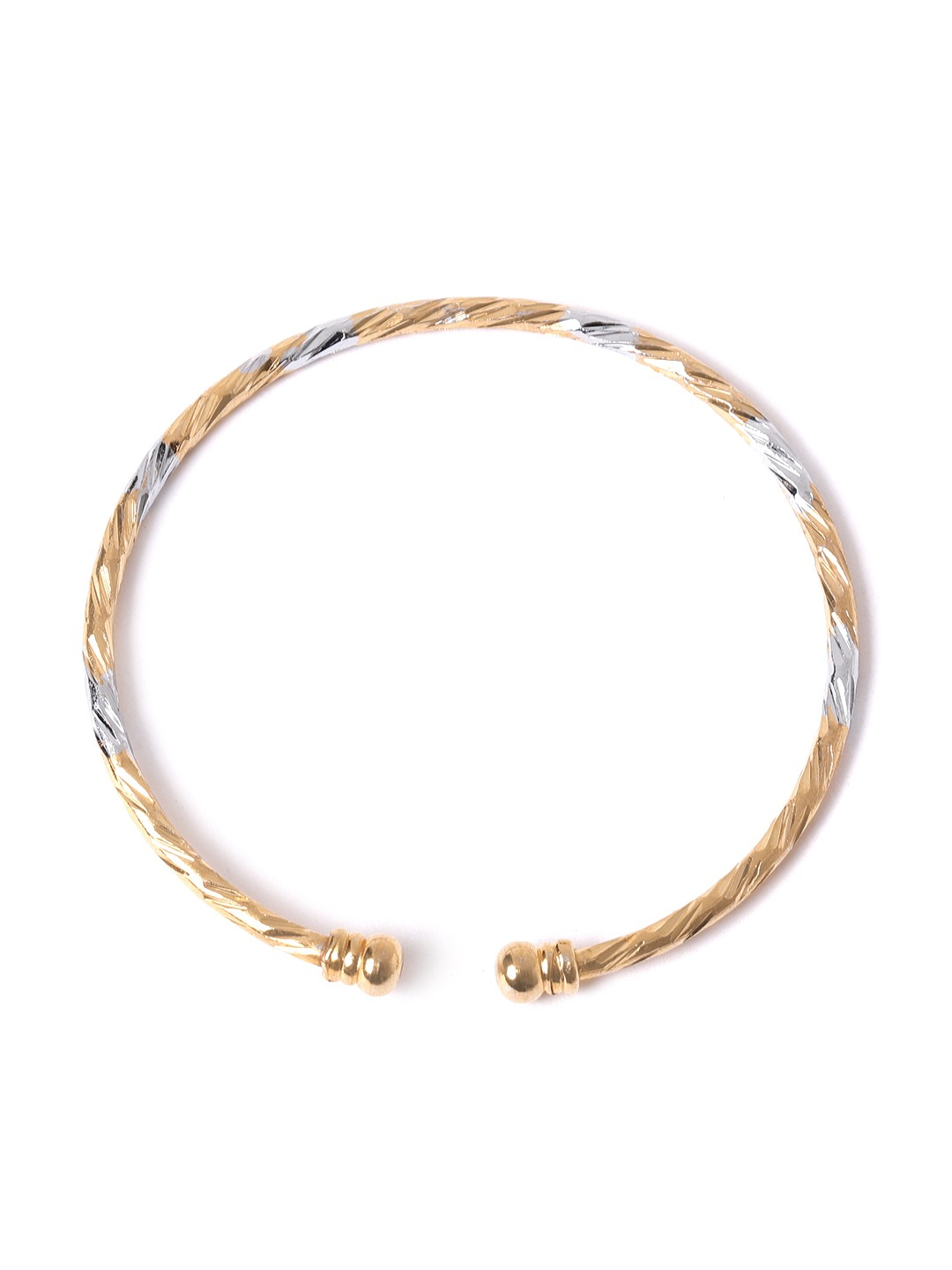 YouBella Women Set of 2 Printed Stone Studded Link Bracelets