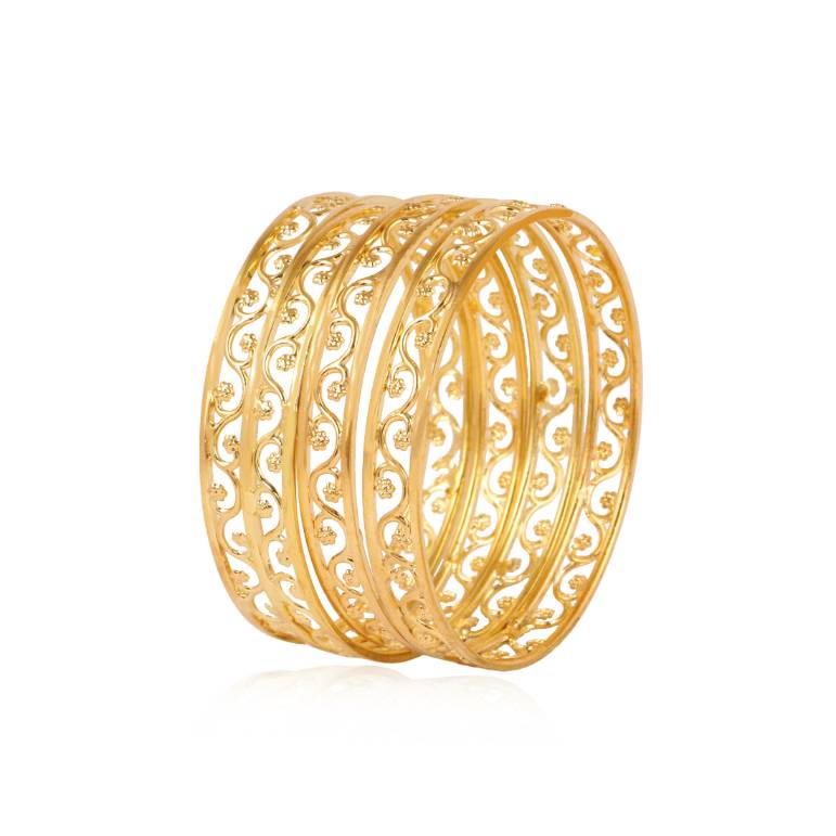 YouBella Jewellery Stylish Gold Plated Bangles for Girls and Women