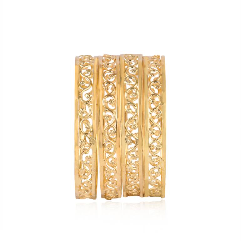 YouBella Jewellery Stylish Gold Plated Bangles for Girls and Women