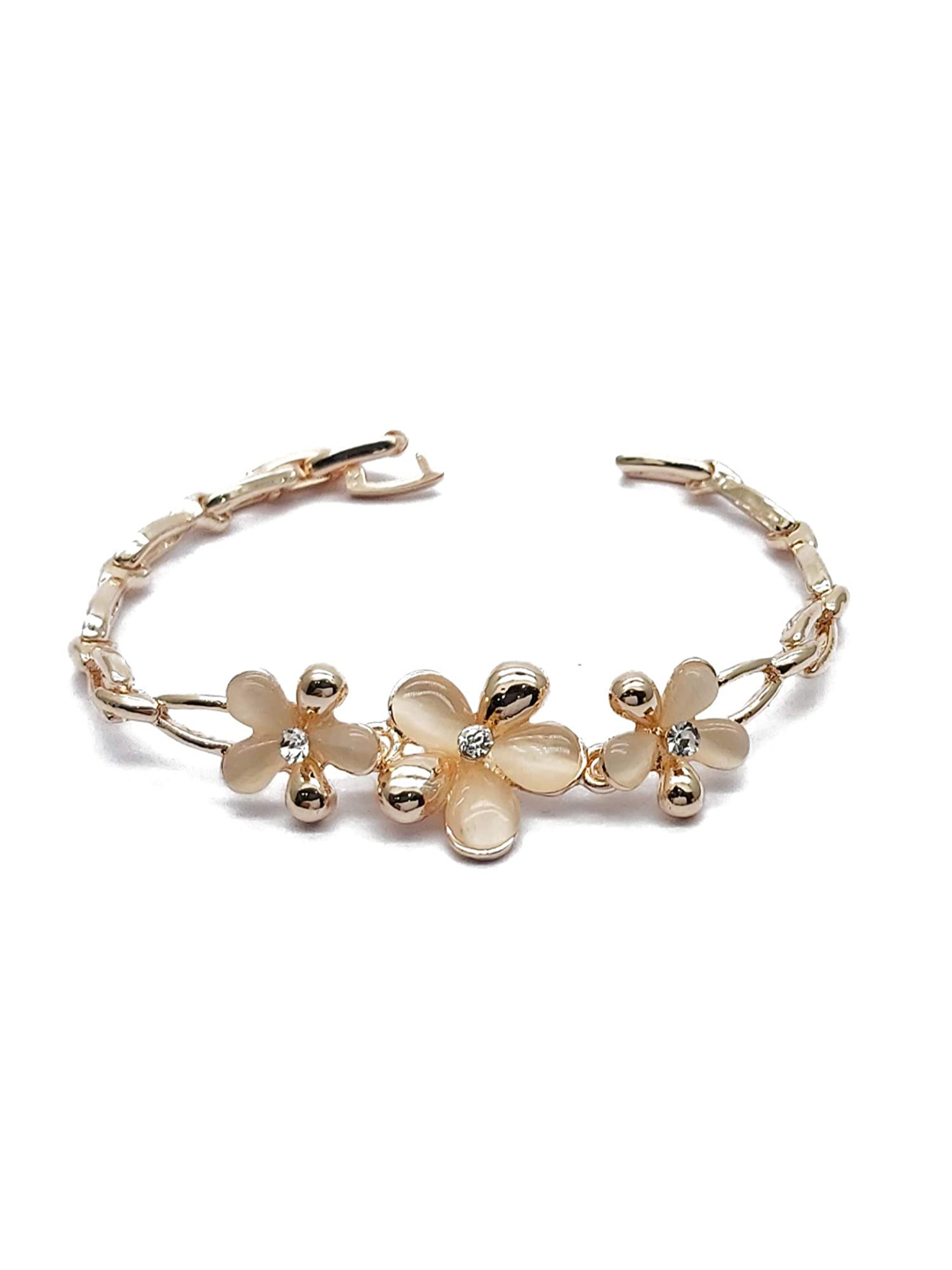 YouBella Stylish Jewellery Gold Plated Charm Bracelet for Women (Golden) (YBBN_91638)