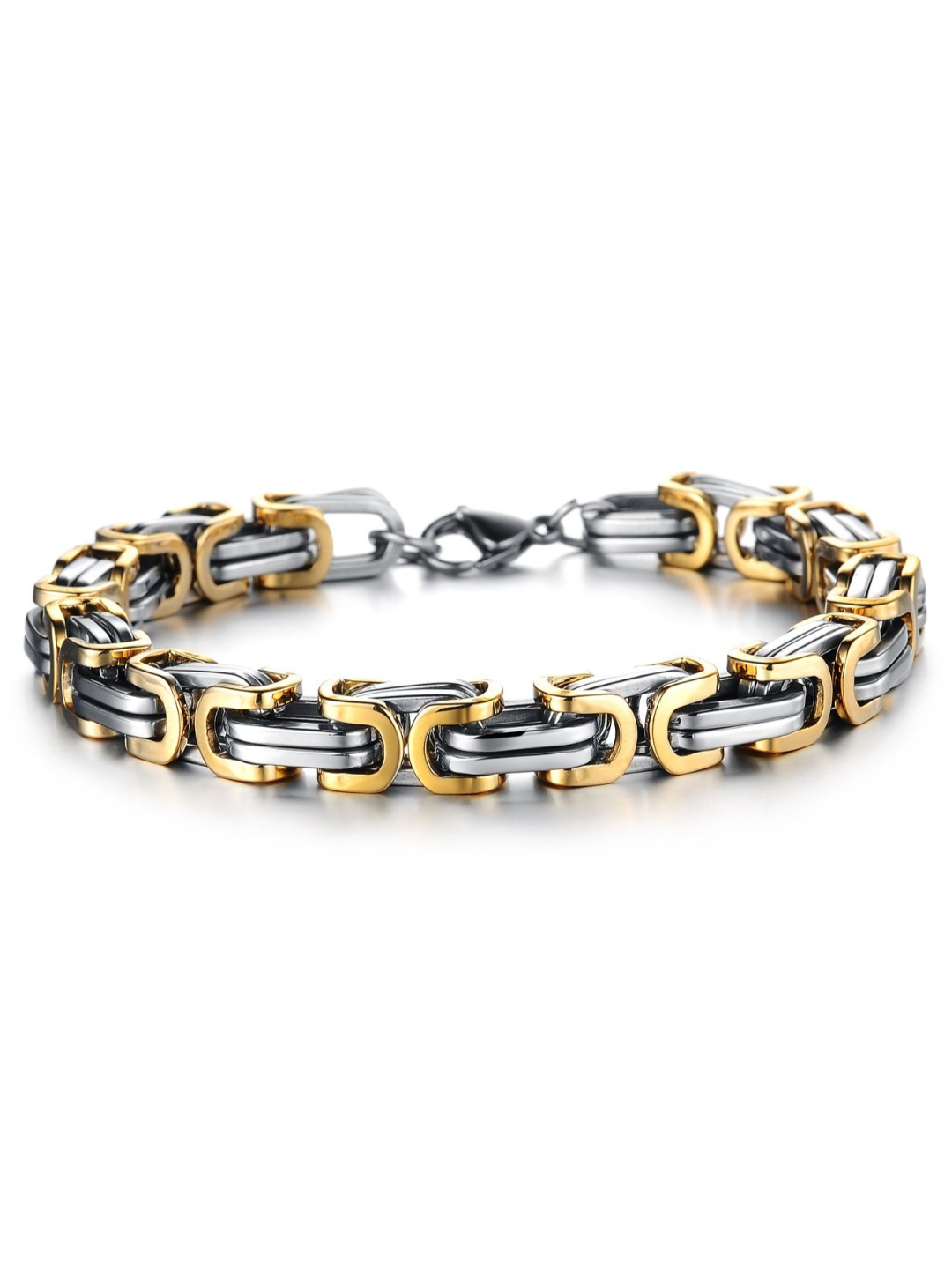 YouBella Stylish Jewellery Gold Plated Charm Bracelet for Men (Metallic) (YBBN_91648)