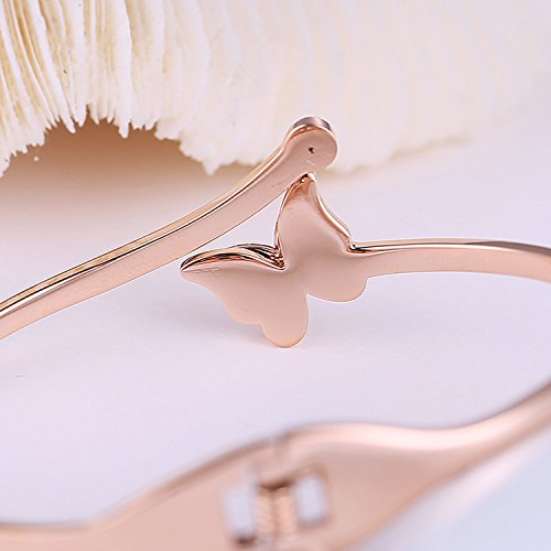 YouBella Stylish Latest Design Butterfly Jewellery Gold Plated Charm Bracelet for Women (Golden) (YBBN_91649)