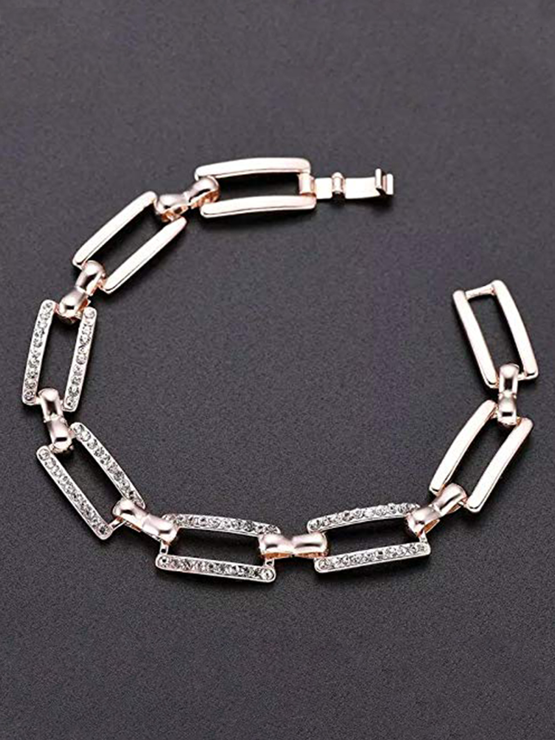 YouBella Jewellery Gold Plated Stylish Latest Crystal Bracelet Bangle Jewellery for Girls and Women